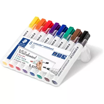 Permanentinis žymeklis Staedtler Lumocolor 351 WP8 kulkos antgalis įvairiaspalvis 8 vnt.