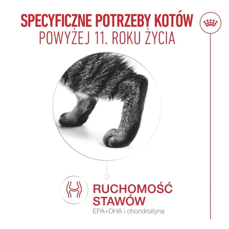 Sausas kačių ėdalas Royal Canin FHN Ageing 11+ 2 kg – paukštiena, 30% baltymų, sąnarių ir inkstų palaikymui