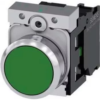 Siemens 3SU1150-0AB40-1BA0 elektrinis pavadėlis juoda, žalia, sidabrinė