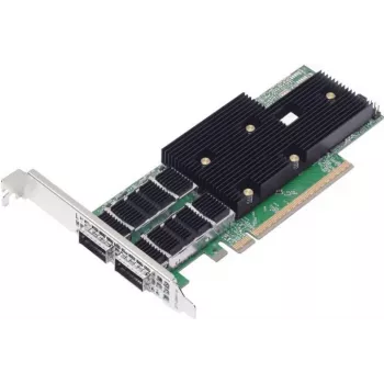 BC 200 GbE 2 prievadų QSFP112 serverio adapteris NetXtreme P2200G (2x QSFP112) bulk PCIe 5.0 x16 su pilno aukščio ir žemo profilio laikikliu