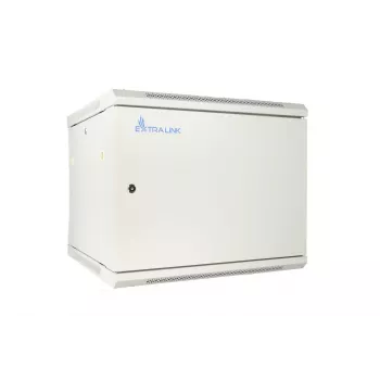 Extralink sieninis stelažas 9U 600x450 pilkas, metalinės durelės