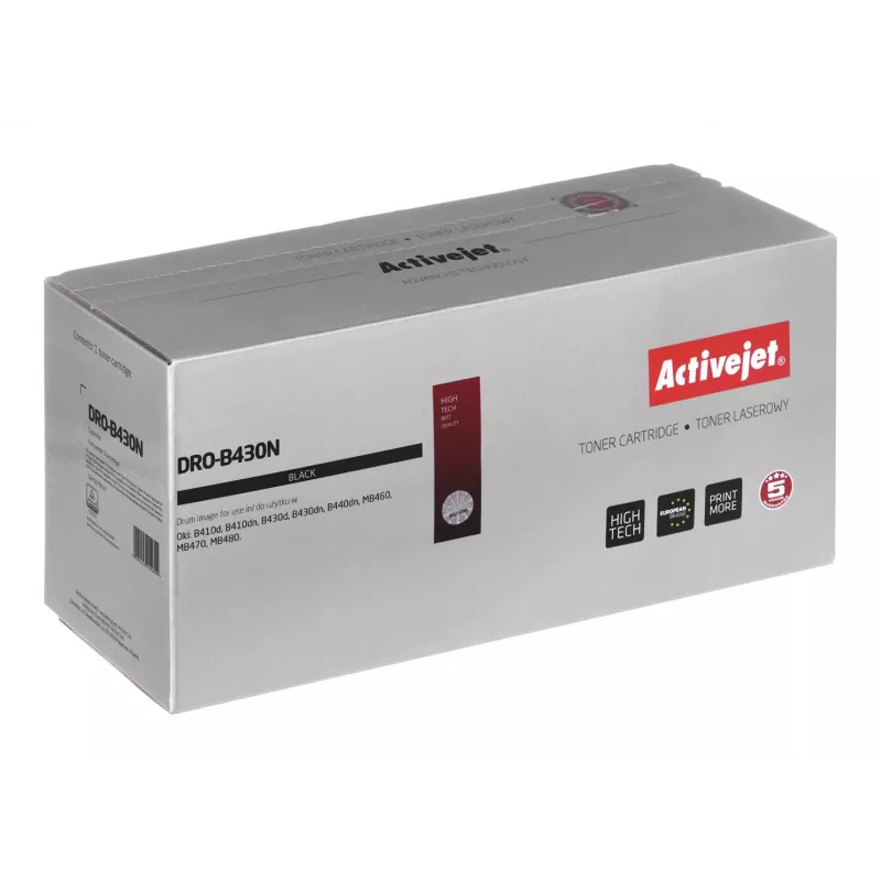 Būgnas Activejet DRO-B430N (pakaitalas OKI 43979002; Supreme; 25000 puslapių, juodas)
