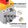 Qoltec 52611 Nuolatinės srovės izoliatorius su fiksavimo funkcija | Pagrindinis jungiklis | 1200V | 32A | 8kV | 4P
