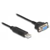 DeLOCK USB 2.0 į RS-232 adapteris 50 cm FTDI juodas