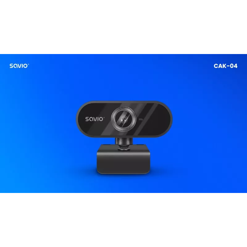 Savio CAK-04 internetinė kamera 720p 1280 x 720 pikselių USB Juoda