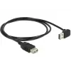 USB laidas DeLOCK 1m USB 2.0-A į USB 2.0-A juodas