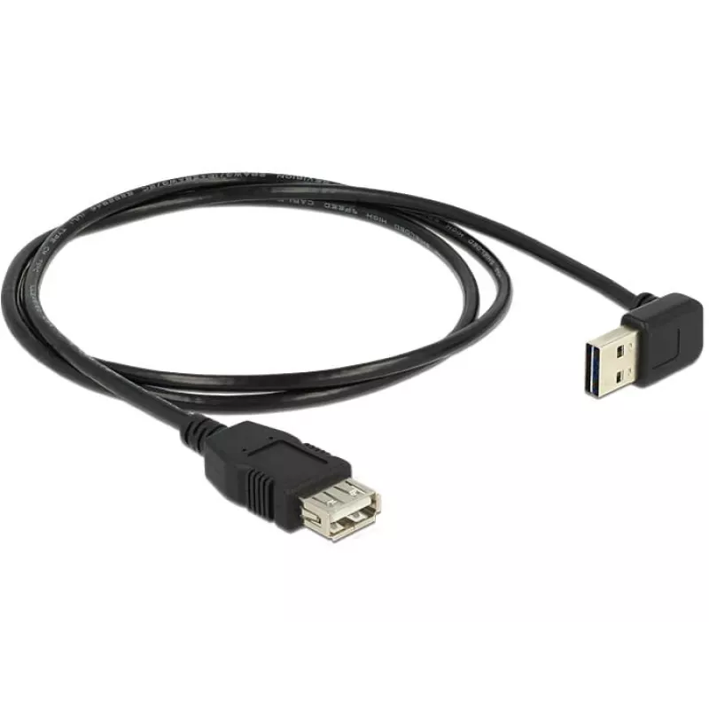 USB laidas DeLOCK 1m USB 2.0-A į USB 2.0-A juodas