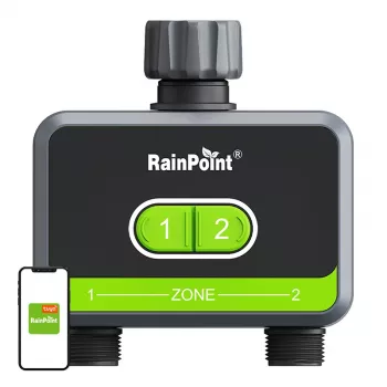 Laistymo valdiklis RainPoint HTV210B 2 zonų su programėle