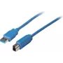 USB laidas ShiverPeaks 3.0 A tipo (vyriškas) į B tipo (vyrišką) 0,5 m, modelis 77030