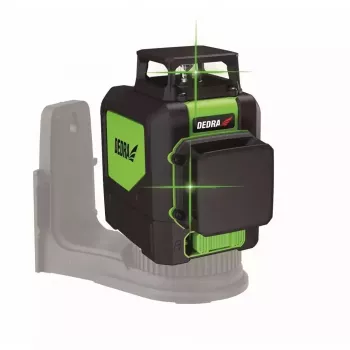 Lazerinis nivelyras Dedra MC0906 2D žalias spindulys, diapazonas 20 m