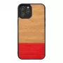 Telefono dėklas man and wood iPhone 12 / 12 Pro — silkė azalija juoda
