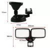 LED sieninis šviestuvas MACLEAN MCE524 su PIR judesio davikliu, modelis MCE524 B