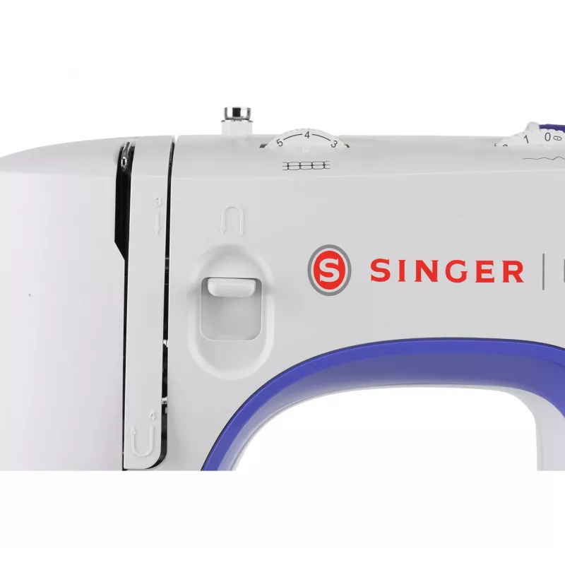 Singer siuvimo mašina M3405, 23 siūlės, 1 sagos skylutė, balta