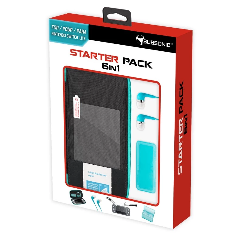 Subsonic Starter Pack 6 viename, skirtas Nintendo Switch Lite