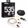 Shure SE535 ausinės laidinės vidinės ausies sceniniam ir studijos naudojimui permatomos