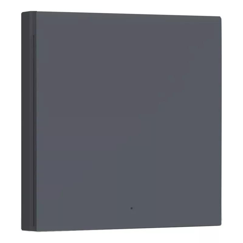 AQARA išmanusis sieninis jungiklis H1 EU (be neutralaus laido, vienas mygtukas) (WS-EUK01-G), pilka - Zigbee jungiklis su rele