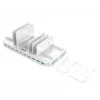 Įkrovimo stotelė Unitek Y-2190A — 10× USB prievadų (8×USB 2.0 + 2×USB 3.2 Gen1), belaidis įkrovimas, 96 W