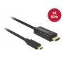 Vaizdo kabelio adapteris DeLOCK 85292 USB Type-C į HDMI 3 m Juodas