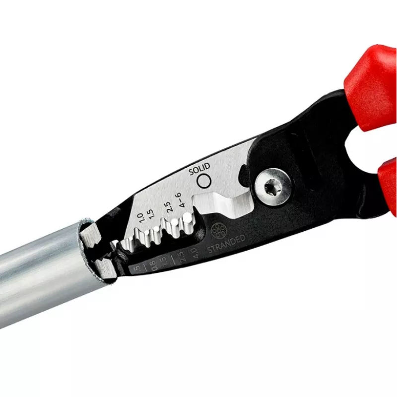Knipex 13 72 200 ME vielos nuėmiklis Juoda, Mėlyna, Raudona, Nerūdijantis plienas