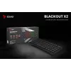 Mechaninė žaidimų klaviatūra SAVIO BLACKOUT X2 PEACH — 61 klavišas 60% QWERTY, RGB LED, hot-swap, USB Type-A/Type-C, atjungiamas laidas