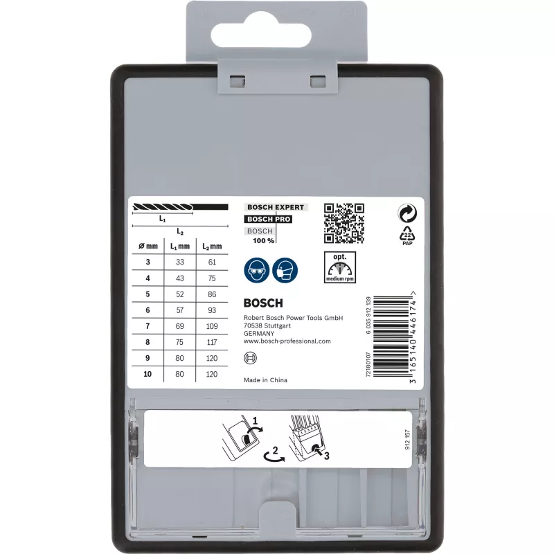 Grąžtų rinkinys Bosch 2 607 010 533 Robust Line