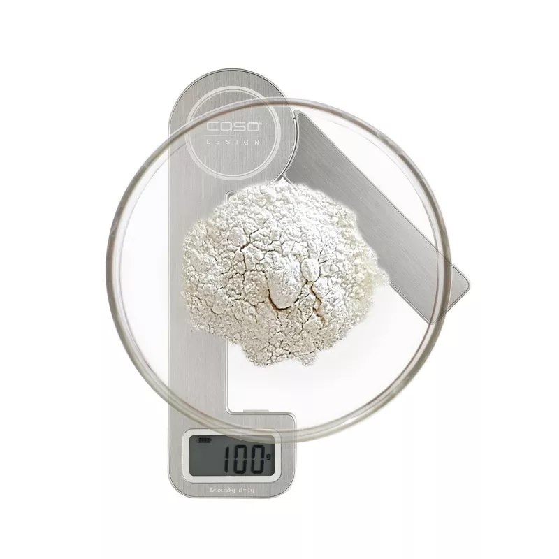 Caso KitchenEcostyle virtuvinės svarstyklės, nerūdijantis plienas, 5 kg