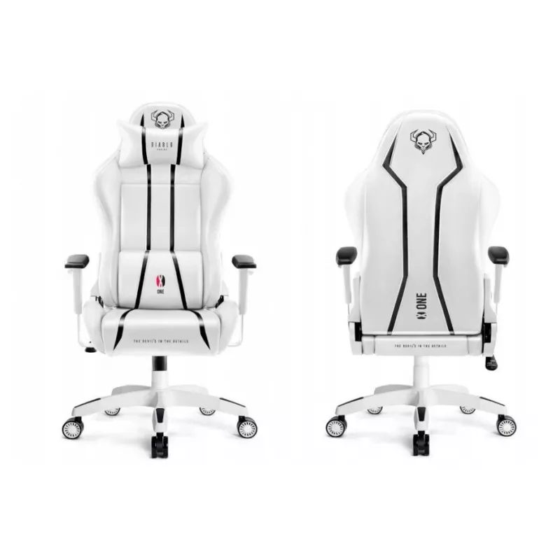 Diablo X-ONE 2.0 Normal žaidimų kėdė balta ir juoda