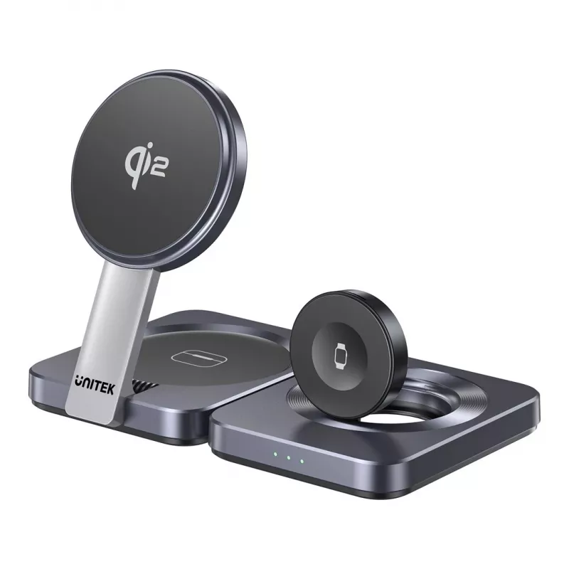 UNITEK P1300AGY01 belaidžio įkrovimo imtuvas ausinėms, išmaniajam telefonui, išmaniajam laikrodžiui USB Type-C