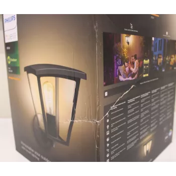 Lauko sieninis šviestuvas Philips Inara | E27 LED 7W 550lm Šilta balta IP44 CRI80