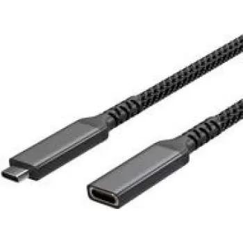 USB-C ilginimo laidas USB-C > USB-C lizdas 3.2 PD Textil 0,5m (FL31-74003)