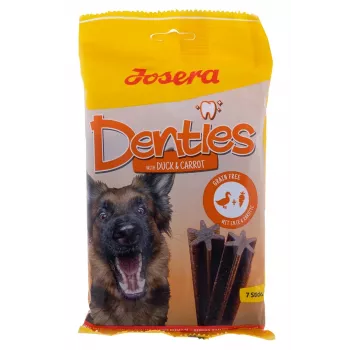 JOSERA Denties Duck with carrot šunų skanėstas su antis ir morkomis 180g