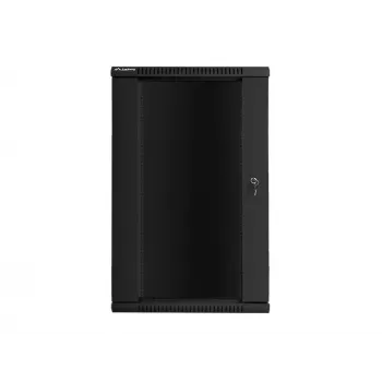 Sieninis montavimo stovo spintelės korpusas Lanberg 19'' 22U 600x600mm juodas (stiklinės durys)