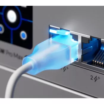 Tinklo jungiamasis laidas UBIQUITI UACC-Cable-Patch-EL Cat6 RJ-45 2,5GbE PoE++ 0,15 m peršviečiamai baltas (24 vnt.)