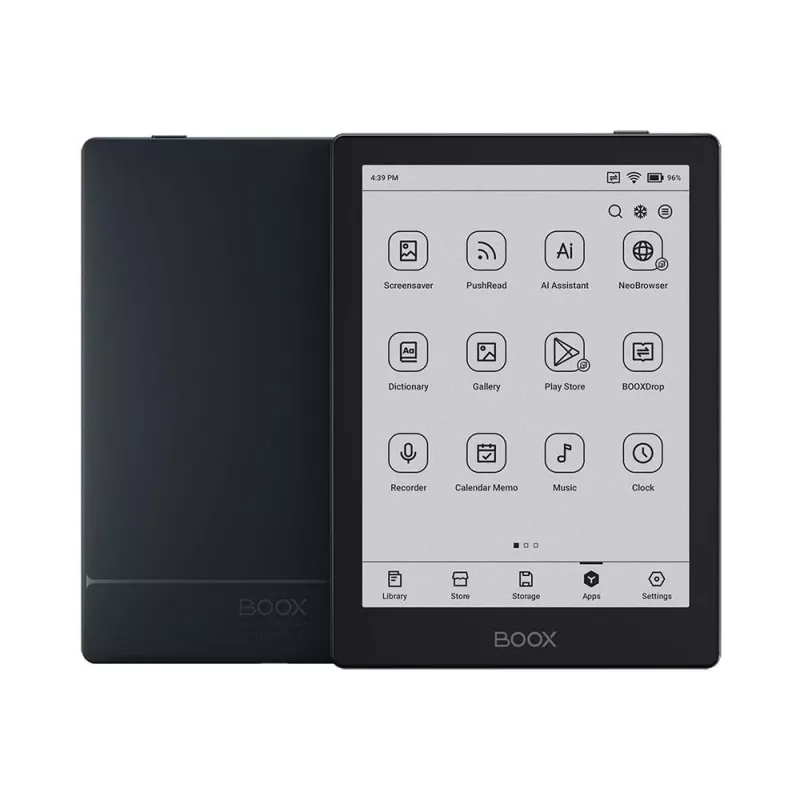 E-skaitmeninė knyga Onyx Boox Go 6 (15,2 cm) 1448×1072 E-ink, 32 GB, 2 GB RAM, Android 11, Dual-band Wi-Fi, Bluetooth 5.0, MicroSD, USB-C, Juoda