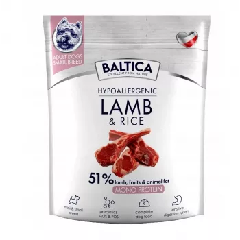 BALTICA Nutraceutic Hypoalerginis ėriena su ryžiais - sausas šunų maistas - 1kg