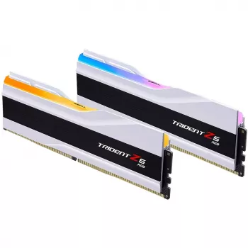 DIMM 32 GB DDR5-6000 (2x 16 GB) Dual-Kit, Arbeitsspeicher weiß, F5-6000J3238F16GX2-TZ5RW, Trident Z5 RGB, INTEL XMP