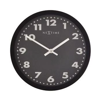 NeXtime Mercure sieninis laikrodis 2906ma, Ø 25 cm, juodas
