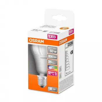 OSRAM LED Star+ Classic A RGBW FR 9W/827 E27 lemputė su nuotolinio valdymo pulteliu