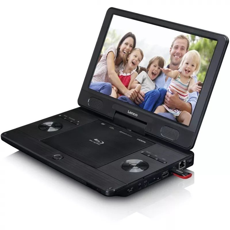 Lenco BRP-1150BK - nešiojamasis Blu-ray grotuvas su 29,5 cm (11,5 inch) ekranu - juodas