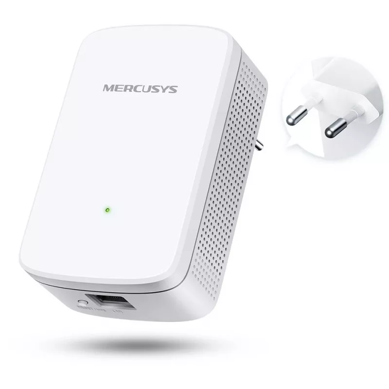 Mercusys ME10 V1 WiFi signalo stiprintuvas, montuojamas į sieną