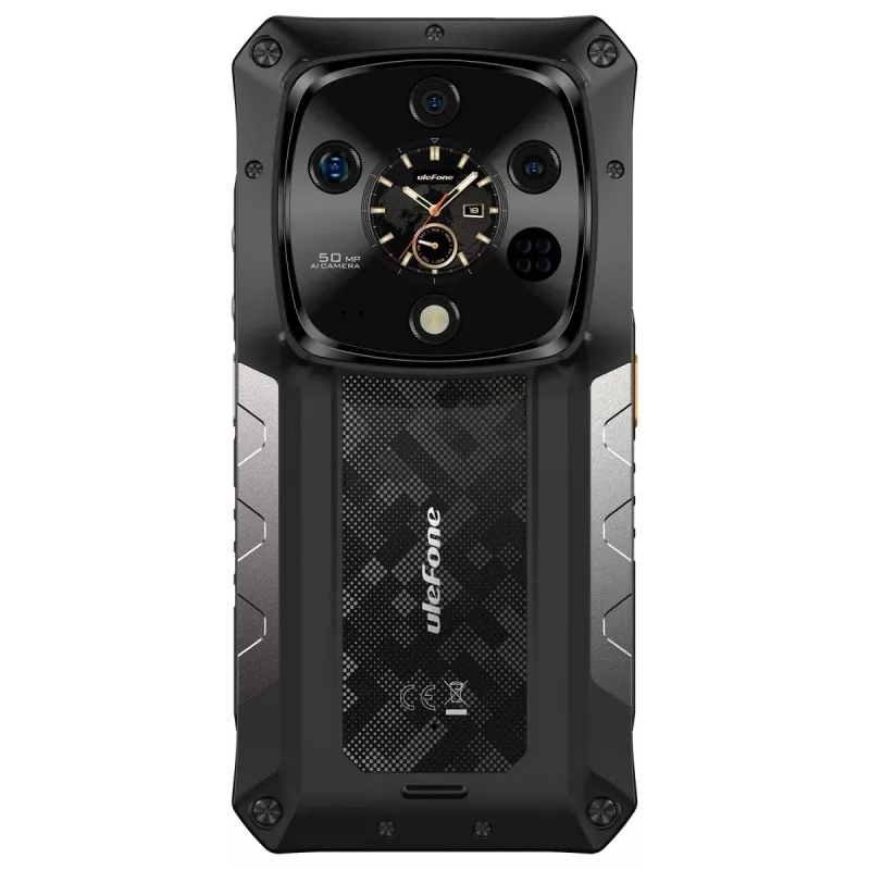 Atsparus išmanusis telefonas UleFone Armor 28 Ultra 5G — 16 GB RAM, 1 TB atminties, juodas