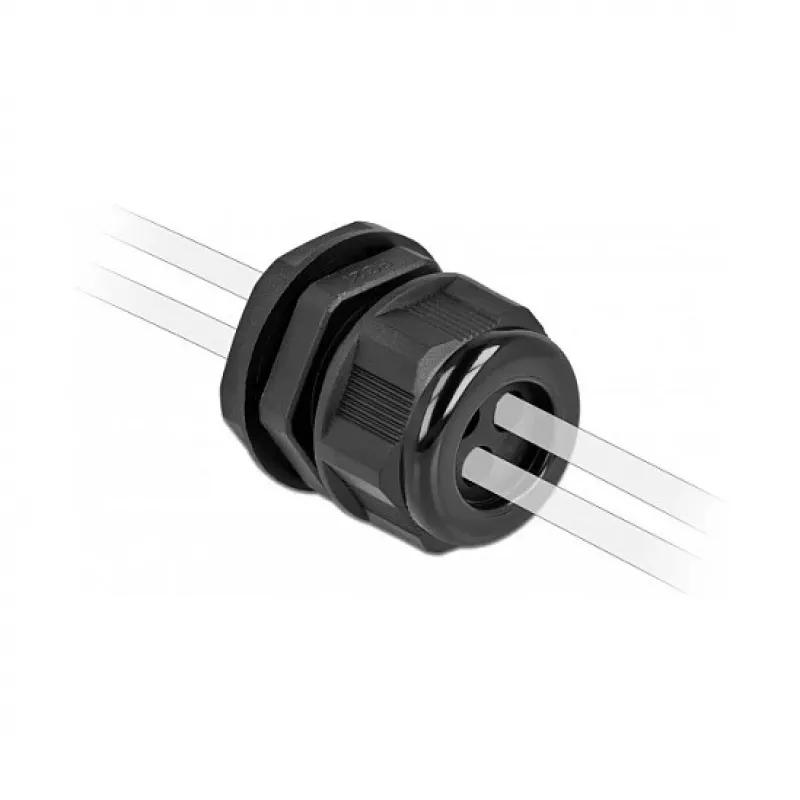 Kabelio įvadas DeLOCK 60377 Juodas Plastikas 2 vnt.