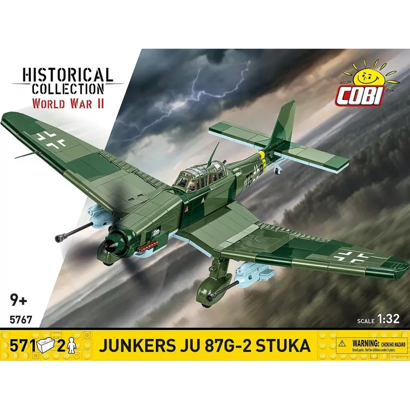 Statybinis rinkinys Cobi Blocks Junkers JU 87G-2 Stuka 571 detalių modelis