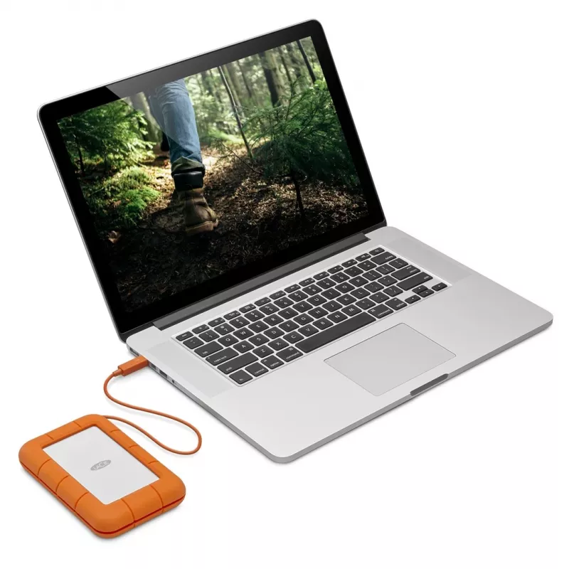 LaCie Rugged USB-C išorinis kietasis diskas 5 TB USB Type-C 3.2 Gen 1 (3.1 Gen 1) Pilka Geltona