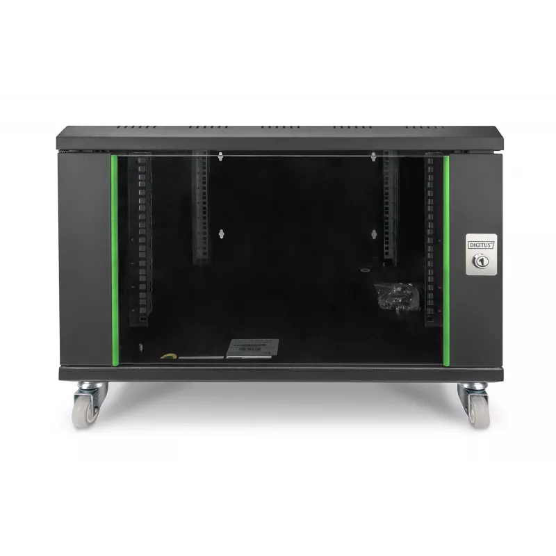 Ratuojami ratukai su fiksavimu Digitus DN-19 CASTOR-WM sieninėms spintoms