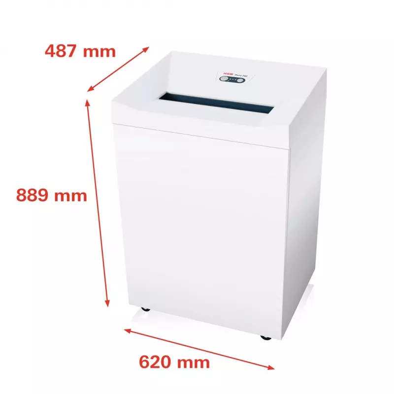 Smulkintuvas HSM Pure 740 juostinis pjovimas 3,9 mm, 400 mm darbinis plotis, smulkina CD ir kredito korteles
