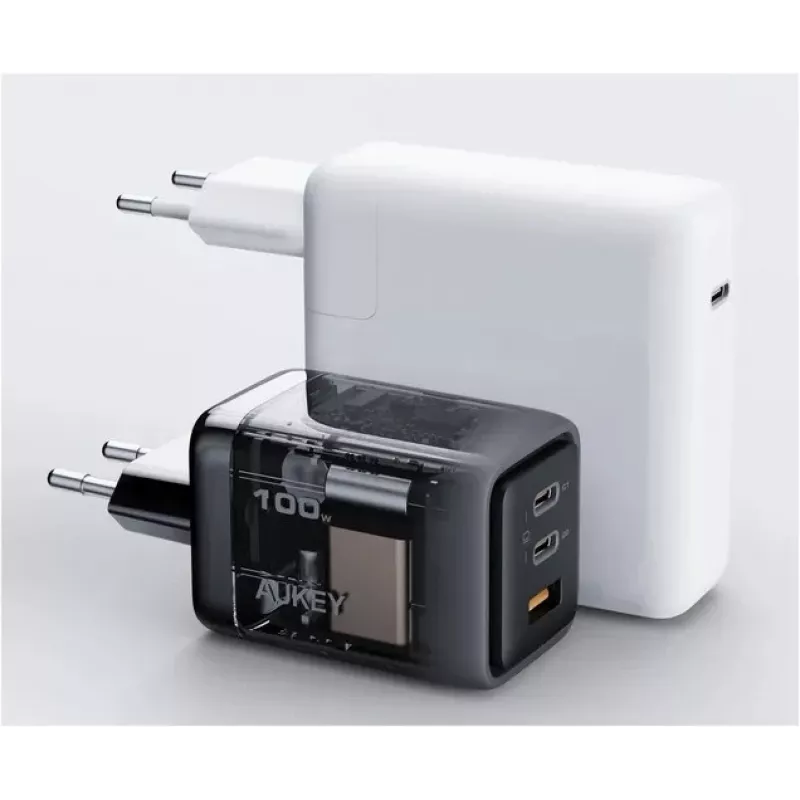 Comet Mix 3 sieninis įkroviklis PA-C5 3xUSB (2xUSB-C ir 1xUSB-A) 100W 5A QC5.0 PD3.0 AFC PPS FCP SCP