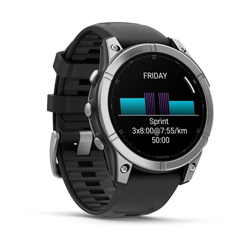 Garmin Fenix E 3,3 cm (1,3 colio) AMOLED 47 mm Skaitmeninis 416 × 416 pikselių Liečiamas ekranas Nerūdijantis plienas Wi-Fi GPS (palydovas)