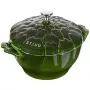 Staub apvalus ketaus puodas artišokams - 3 l, žalias