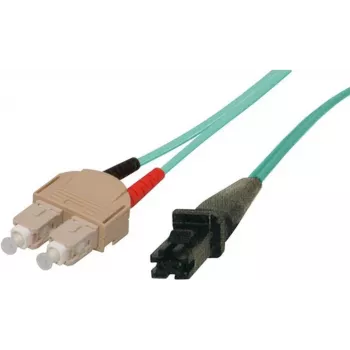 Tecline exertis Connect šviesolaidinis jungiamasis kabelis SC daugiamodis (M) – MT-RJ daugiamodis (M) 7 m, 50/125 µm, OM3, turkio spalvos (39975007)
